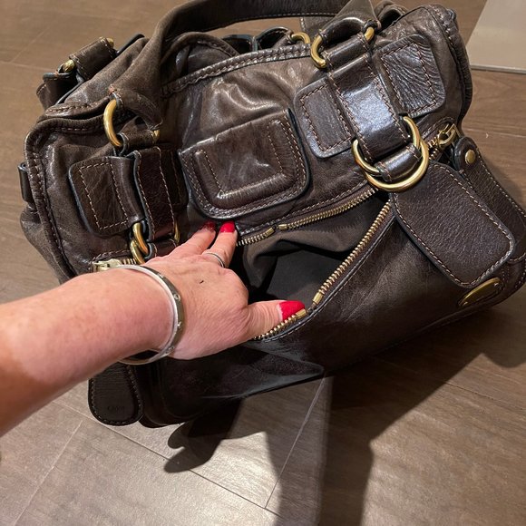 Auc Chloe Bay Brown leather Large Satchel/handbag - Picture 16 of 16